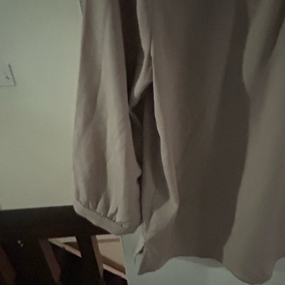 Monteau Women's Taupe Blouse - Picture 4 of 7